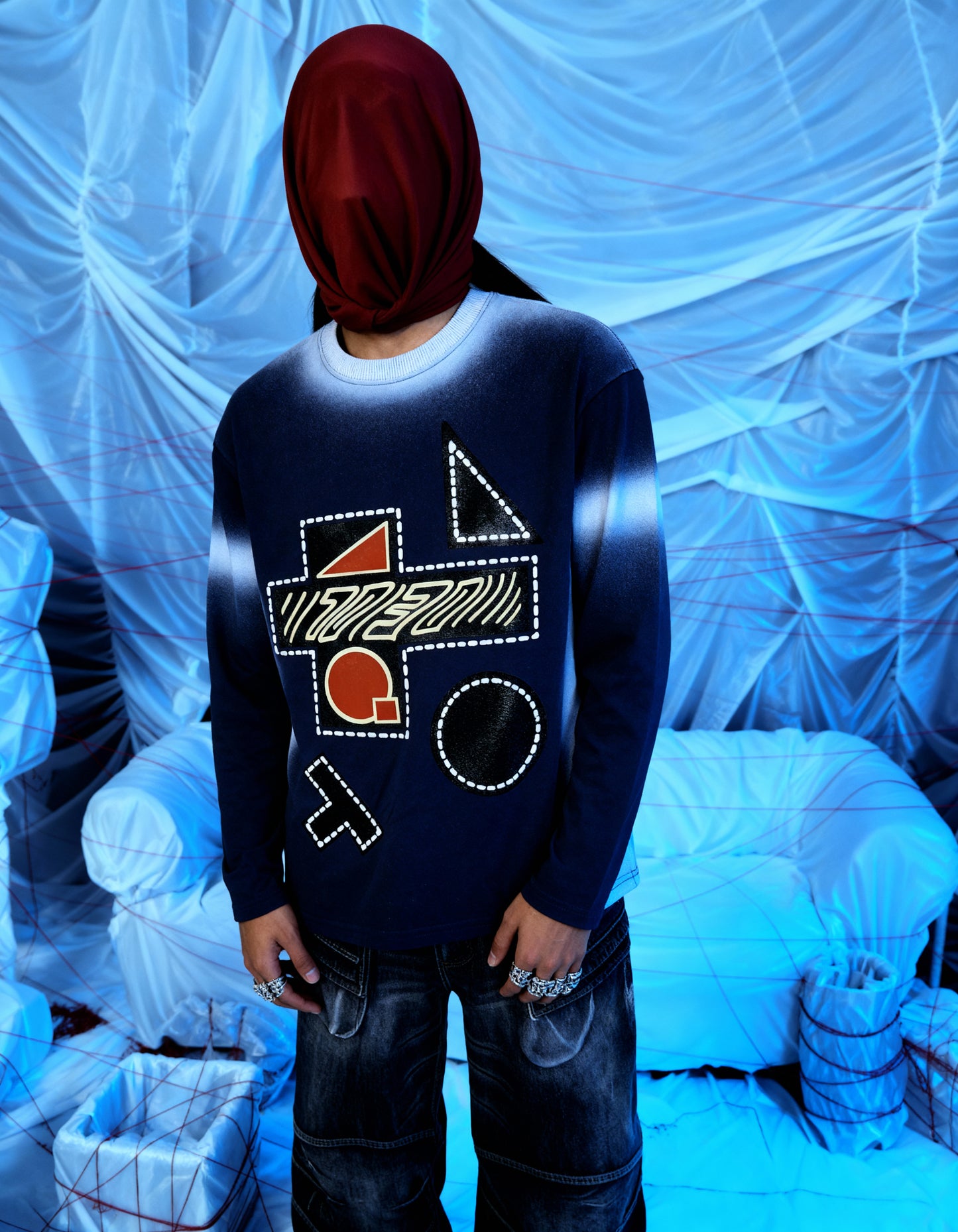 PUZZLED [BIKER FULL-SLEEVE T-SHIRT]