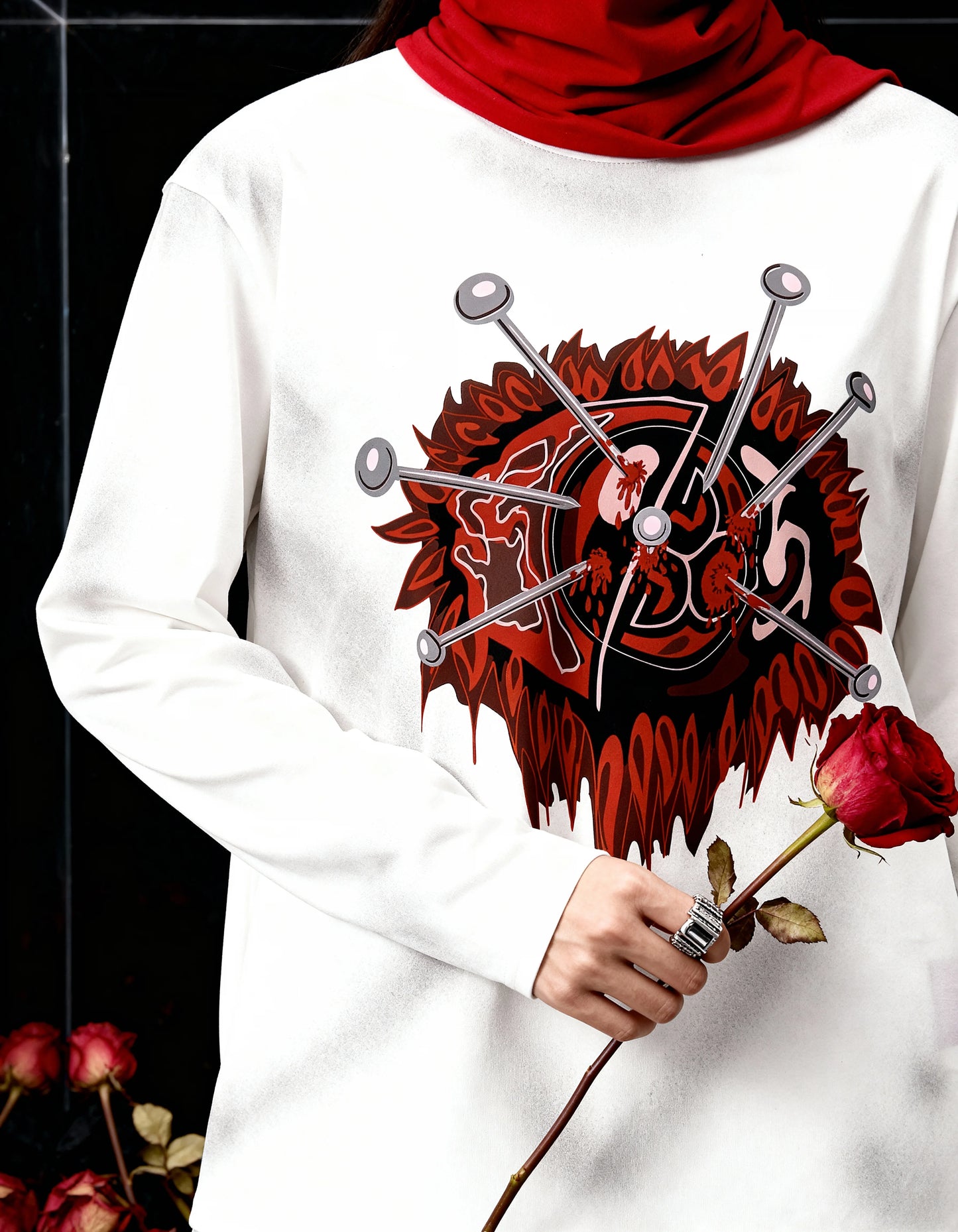 EYESORE [FULL-SLEEVE T-SHIRT] Cream / XS