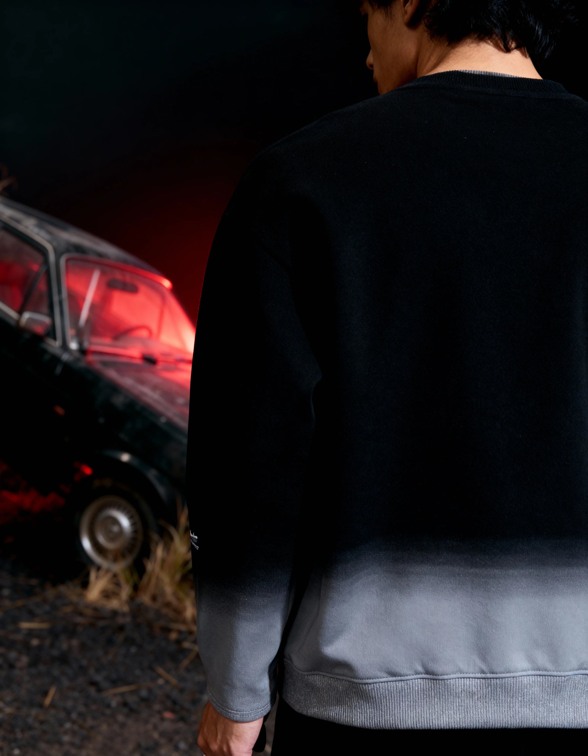 JUDAS [HAND-SPRAYED SWEATSHIRT] BLACK+RED / XS