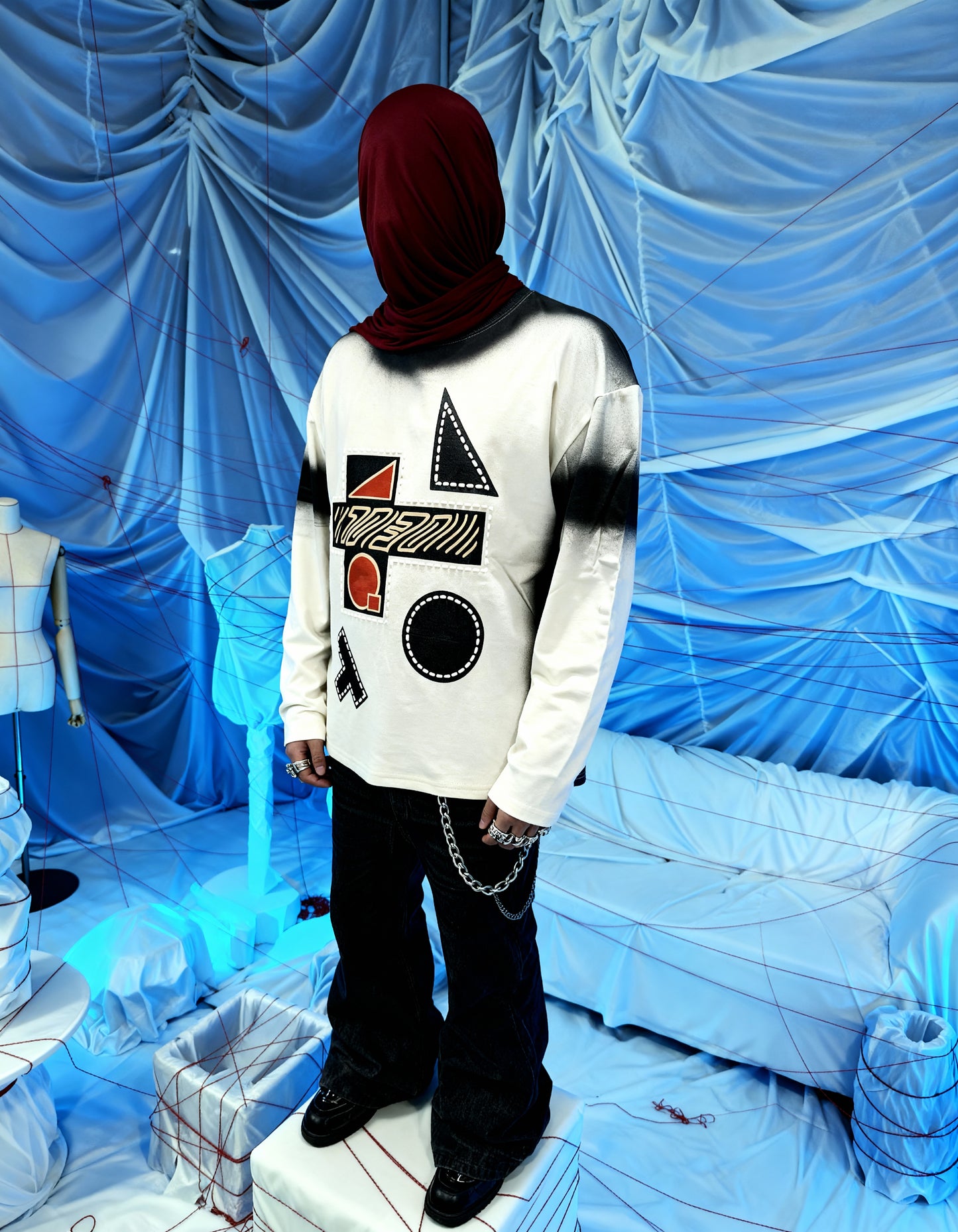 PUZZLED [BIKER FULL-SLEEVE T-SHIRT]