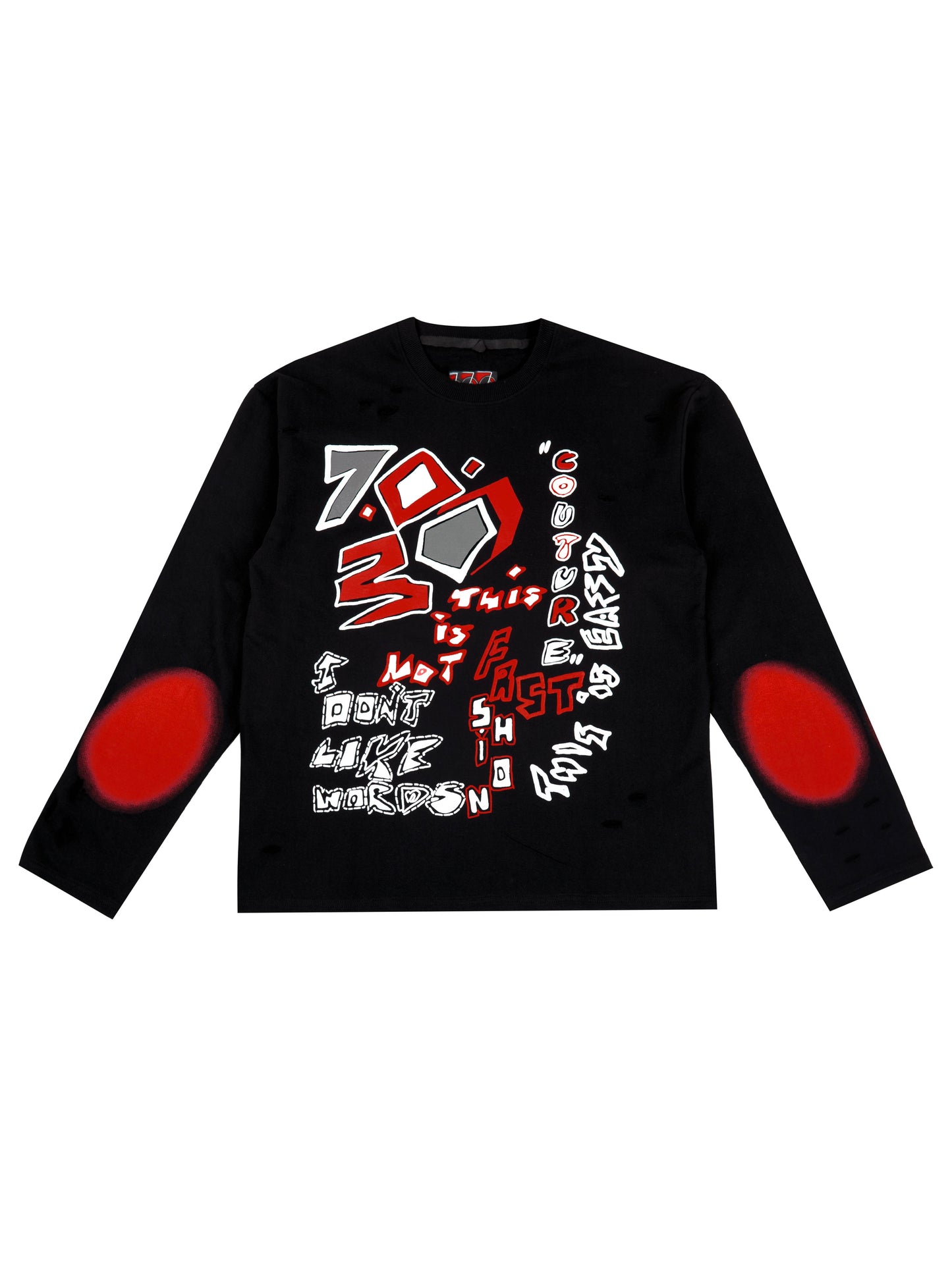 RANSOM [FULL-SLEEVE DISTRESSED T-SHIRT]