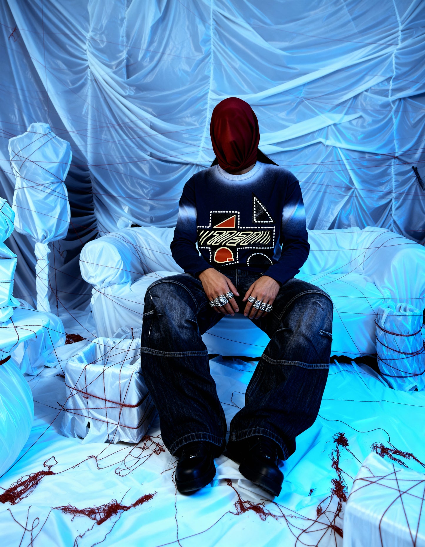 PUZZLED [BIKER FULL-SLEEVE T-SHIRT]