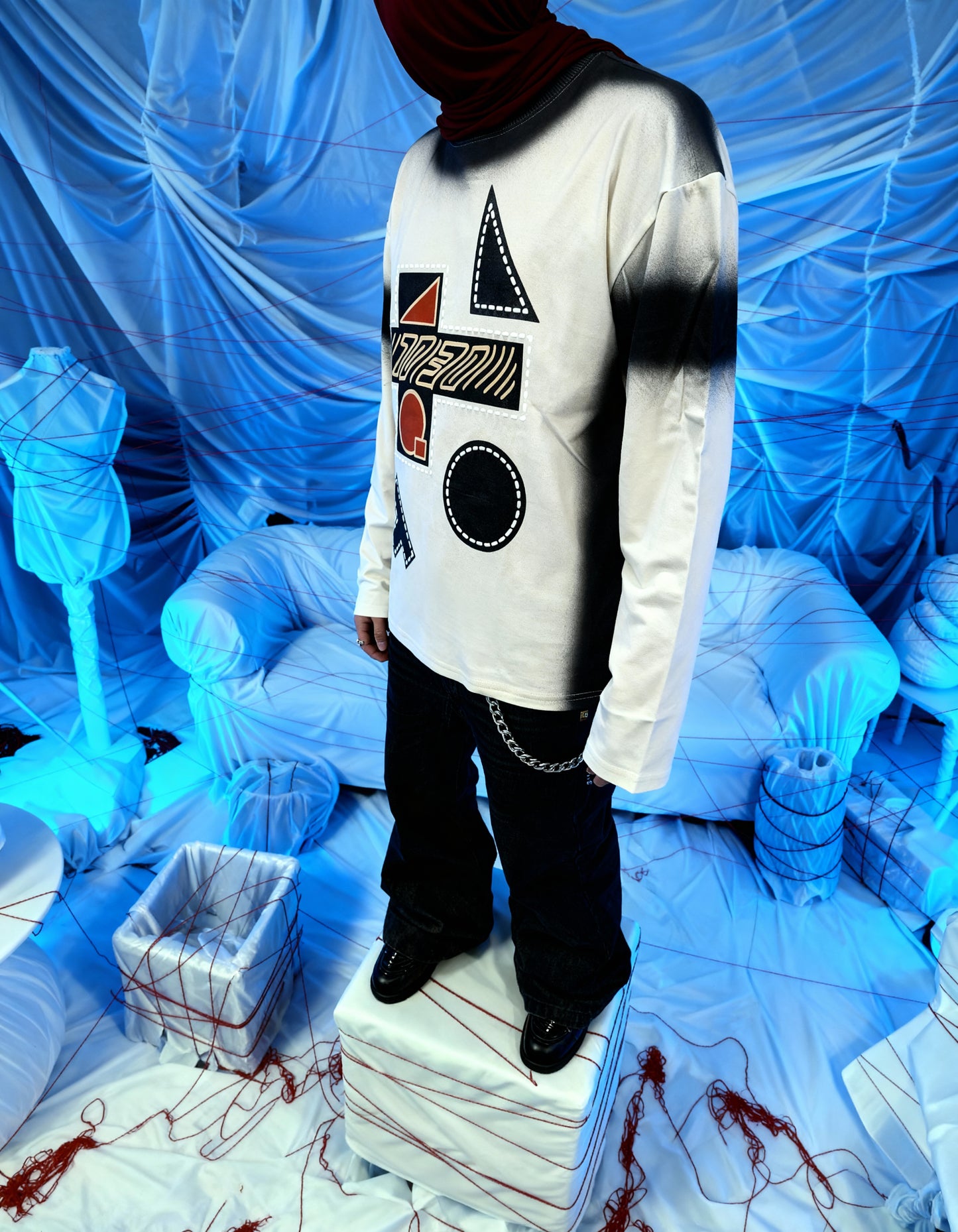 PUZZLED [BIKER FULL-SLEEVE T-SHIRT]